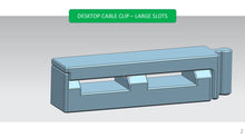 Load image into Gallery viewer, Heavy Duty Cable Management, Magnet Closure Cable Organizer, 3D Printed Desk Accessories, Desktop or Under Desk Cable Clips