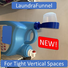 Load image into Gallery viewer, LaundraFunnel: For Tight Vertical Spaces - No-Drip Laundry Detergent Funnel | Made in the USA