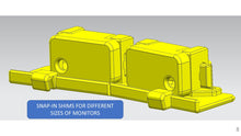Load image into Gallery viewer, Computer Monitor Alignment Bracket - Flat Monitor Compatible - Dual & Triple Screen Support - Original Design | Made in the USA