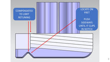 Load image into Gallery viewer, 5th String Banjo Capo – Compensation Limits Retuning – Stores Securely
