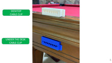 Load image into Gallery viewer, Heavy Duty Cable Management, Magnet Closure Cable Organizer, 3D Printed Desk Accessories, Desktop or Under Desk Cable Clips
