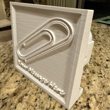 Load image into Gallery viewer, The 100% Perfect Record Lithophane - Paper Clip - Symbol of Strength

