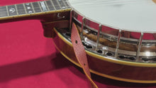 Load and play video in Gallery viewer, 5th String Banjo Capo – Compensation Limits Retuning – Stores Securely
